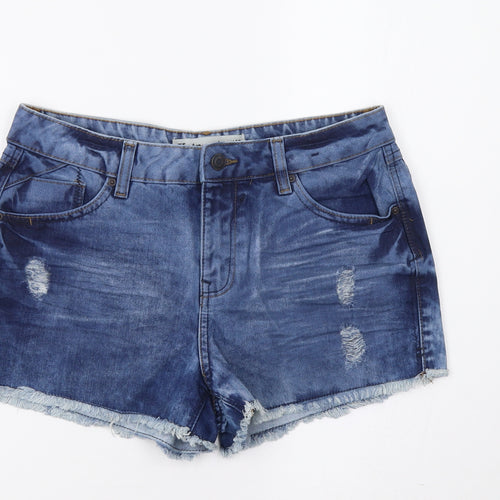 New Lok Womens Blue   Hot Pants Shorts Size 10