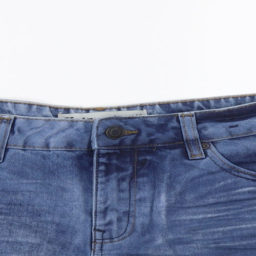 New Lok Womens Blue   Hot Pants Shorts Size 10