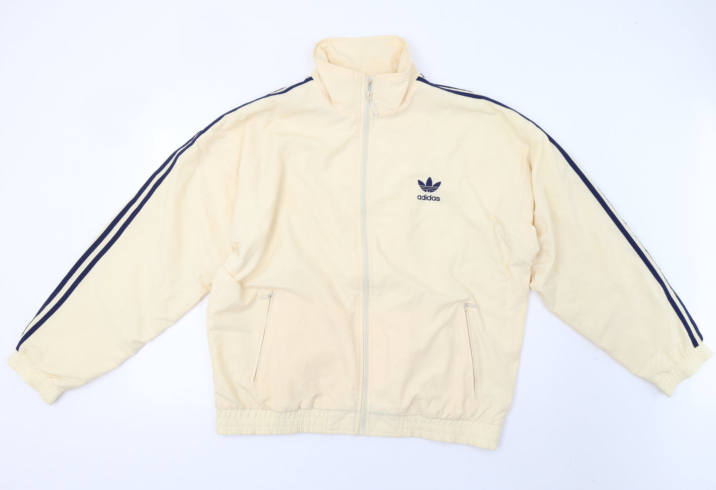 adidas Mens Beige   Windbreaker Jacket Size L