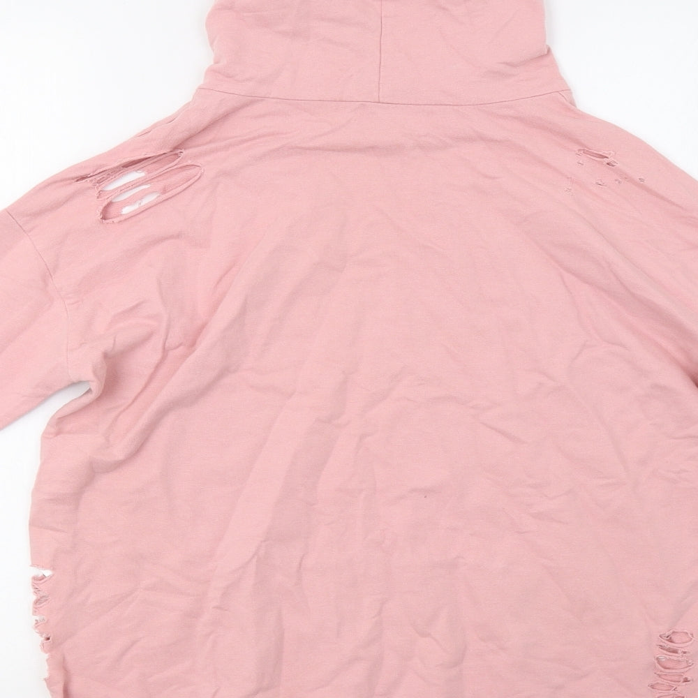 Select Womens Pink   Pullover Hoodie Size 8