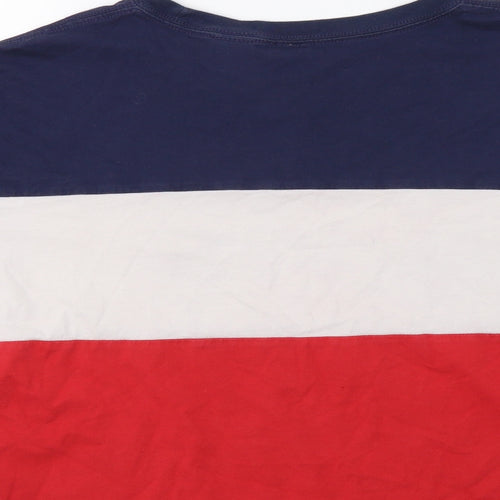Levi's Womens Red Colourblock  Cropped T-Shirt Size S