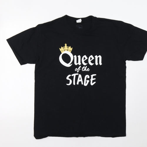 Hippo Warehouse Womens Black   Basic Polo Size L  - Queen
