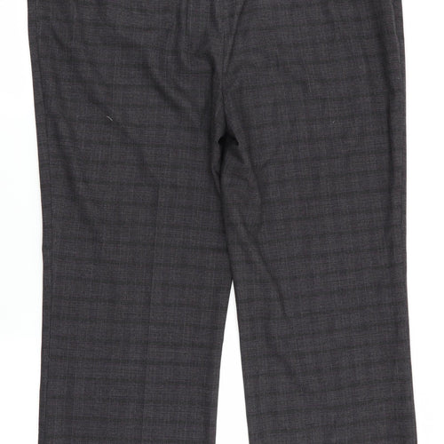 CC Womens Purple Check  Dress Pants Trousers Size 18 L28 in