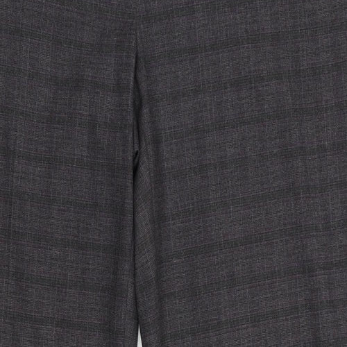 CC Womens Purple Check  Dress Pants Trousers Size 18 L28 in