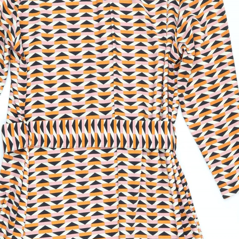 Primark Womens Gold Geometric  Kaftan  Size 16