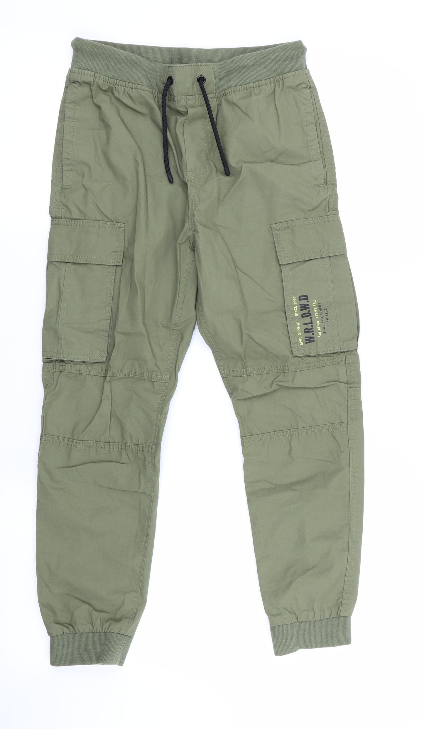 H&M Boys Green   Jogger Trousers Size 11-12 Years