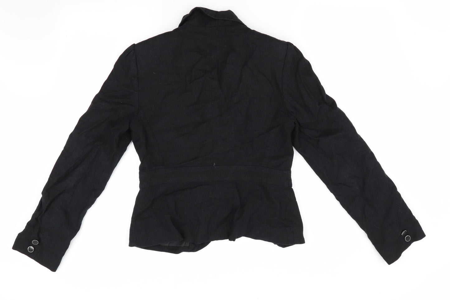 George Womens Black   Jacket  Size 10  - Linen Look Jacket
