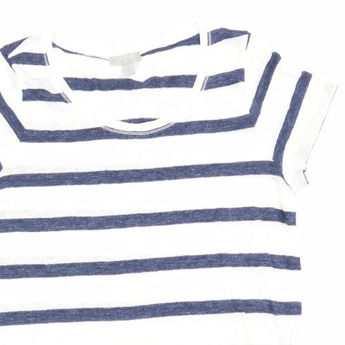 Pure Womens Blue Striped  Pullover Jumper Size 12