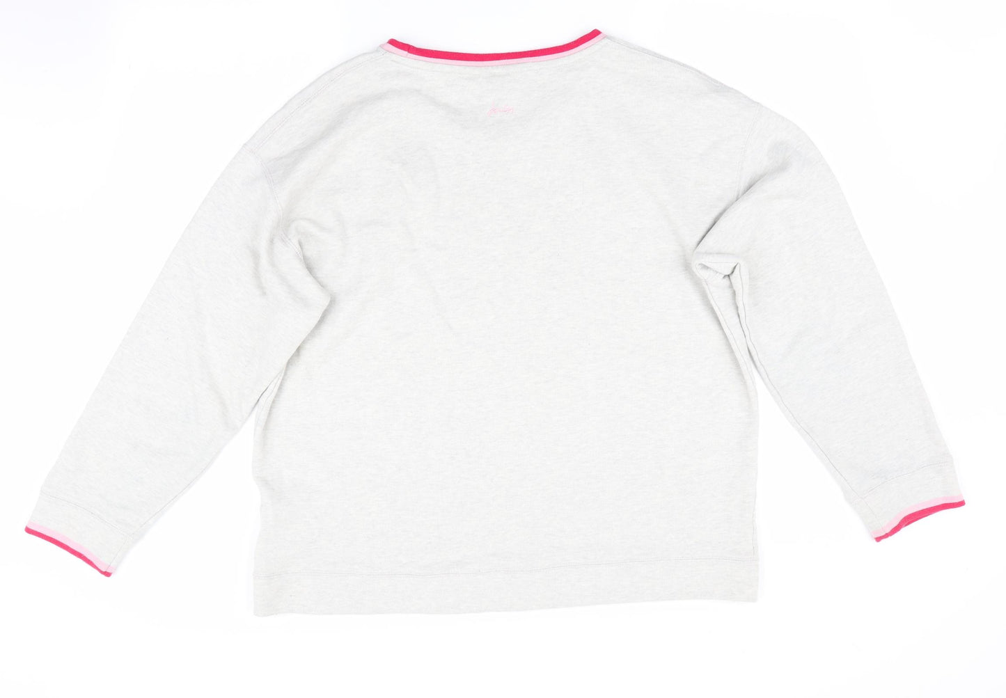 Joules Womens Grey Animal Print  Pullover Sweatshirt Size 18  - Dog