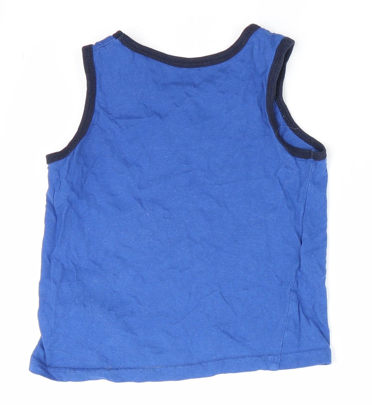 Primark Boys Blue   Basic Tank Size 6-7 Years  - Spaceman