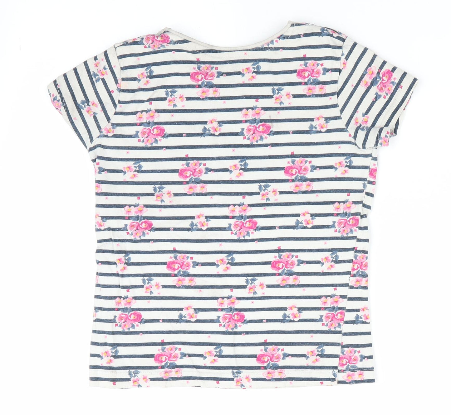 Primark Girls Blue Floral  Basic T-Shirt Size 4-5 Years  - Dream Big