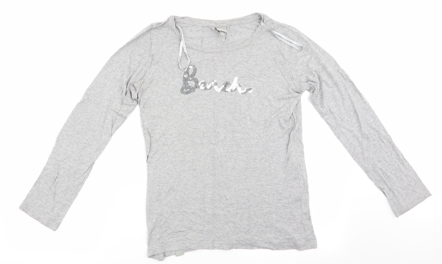 Bench Womens Grey   Basic T-Shirt Size M  - Bench in Glitter