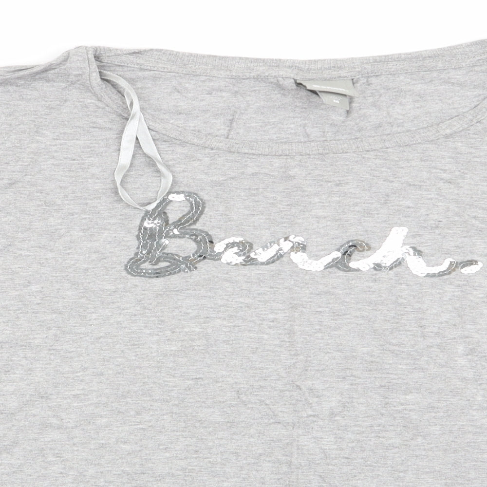 Bench Womens Grey   Basic T-Shirt Size M  - Bench in Glitter