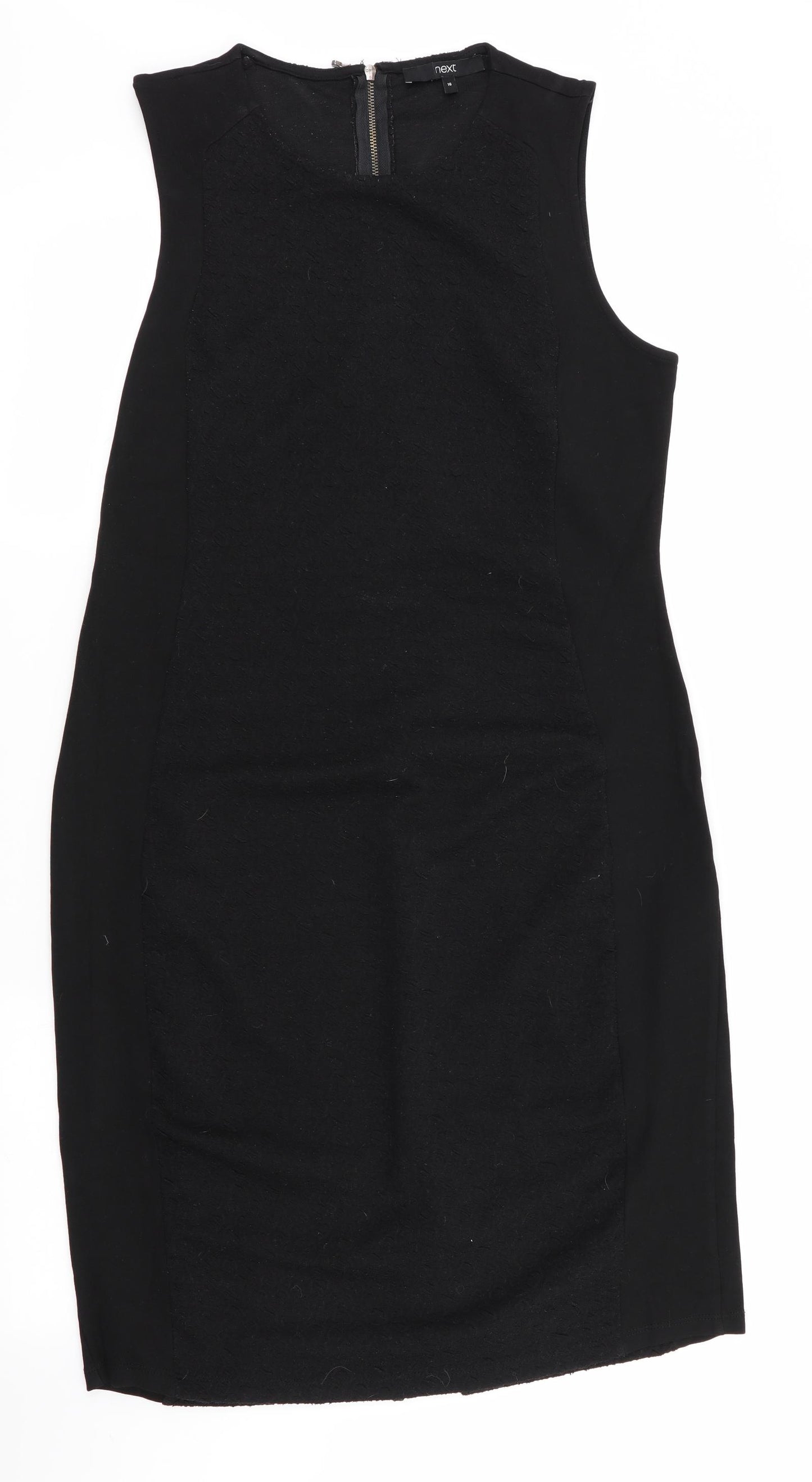 NEXT Womens Black   Bodycon  Size 16  - Back Zip