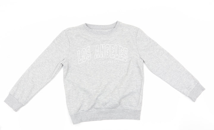 Primark Girls Grey Pullover Sweatshirt Size 10-11 Years - City of Angels