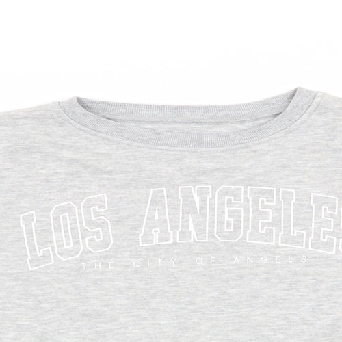 Primark Girls Grey   Pullover Sweatshirt Size 10-11 Years  - City of Angels