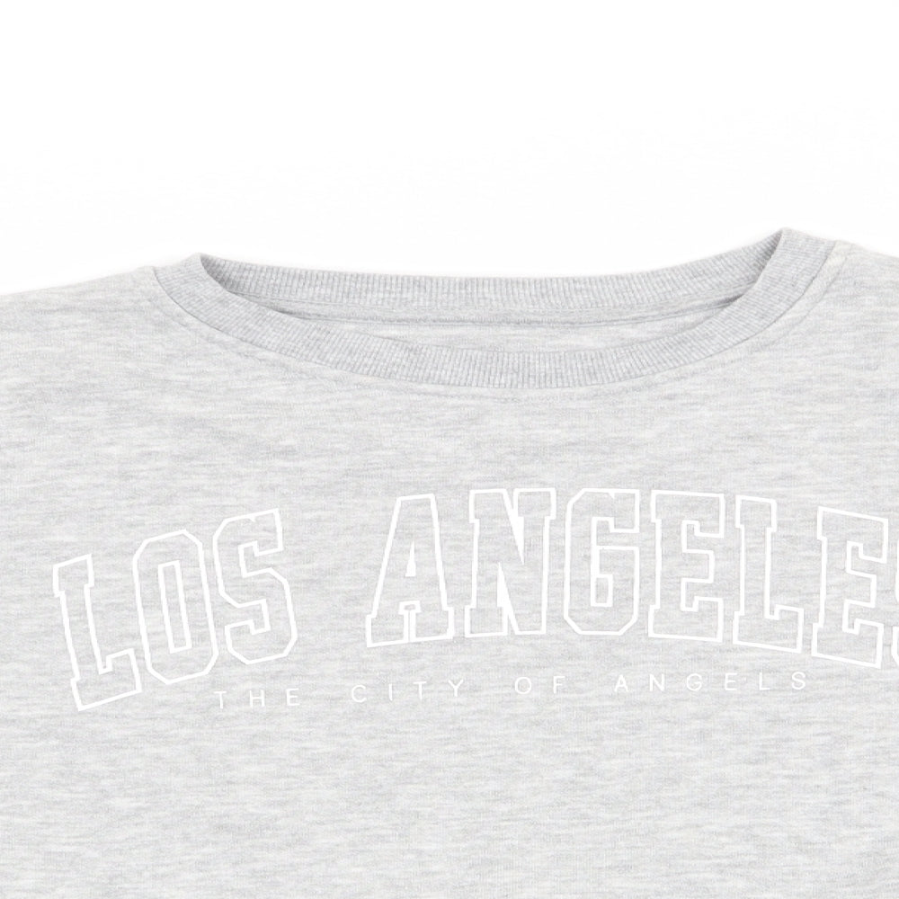 Primark Girls Grey   Pullover Sweatshirt Size 10-11 Years  - City of Angels
