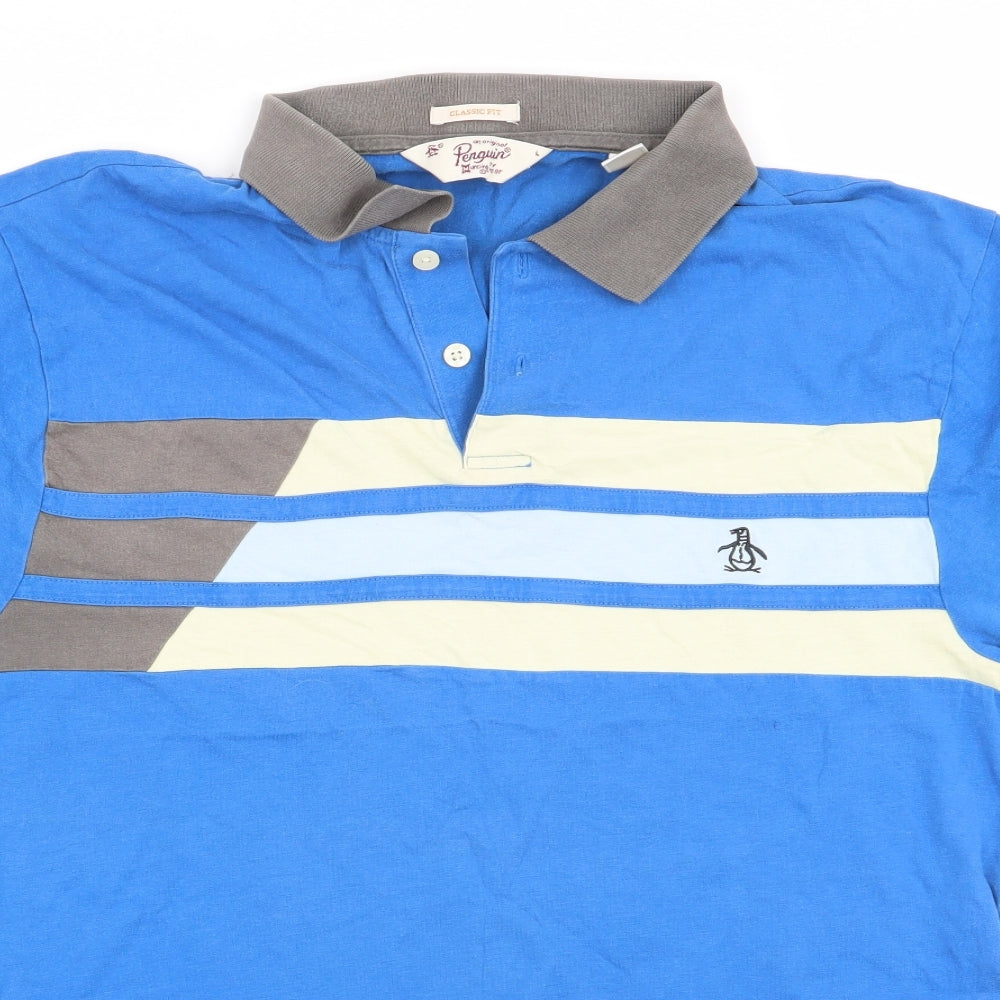 Penguin Mens Blue    Polo Size L