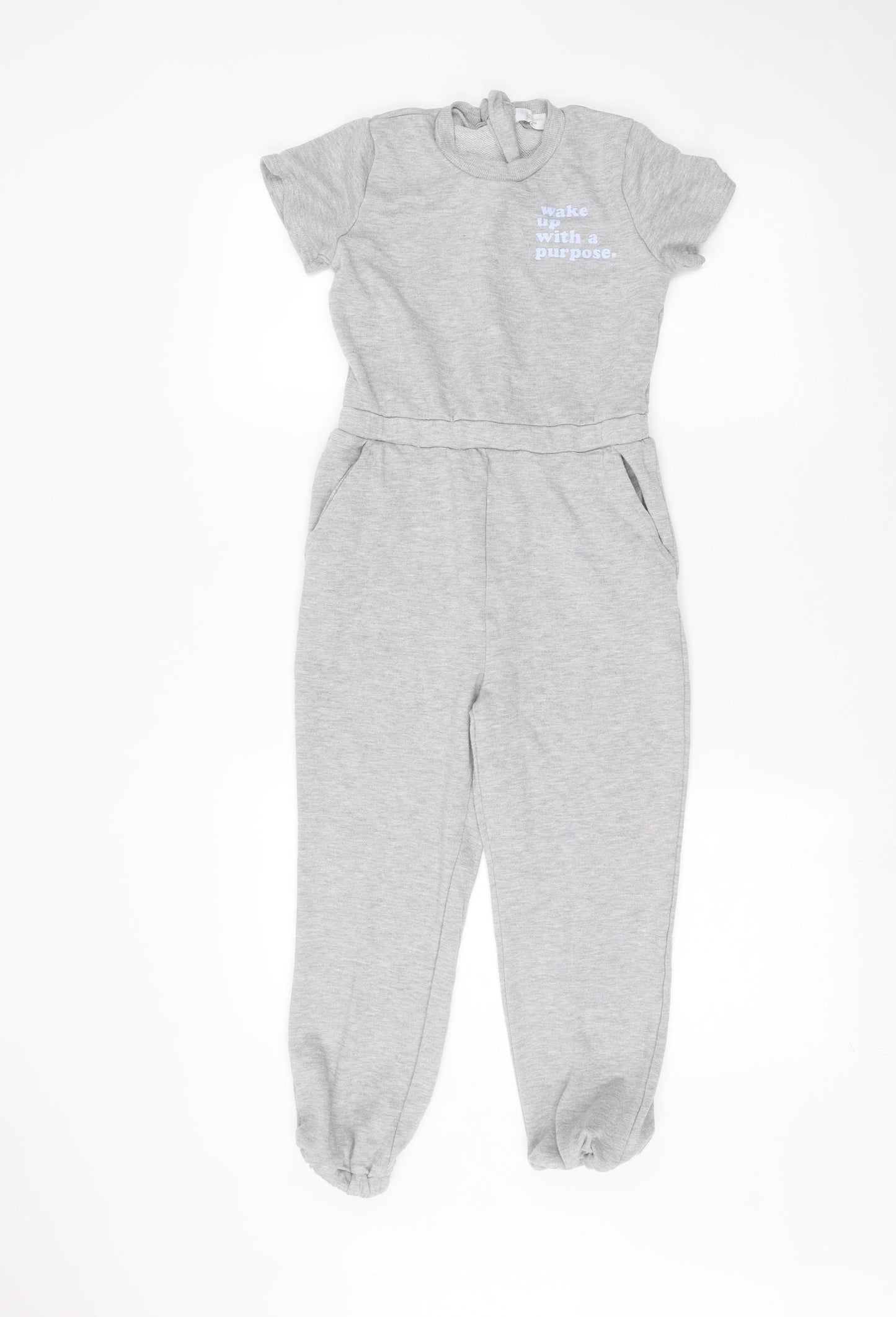 Primark Girls Grey   Jumpsuit One-Piece Size 9-10 Years