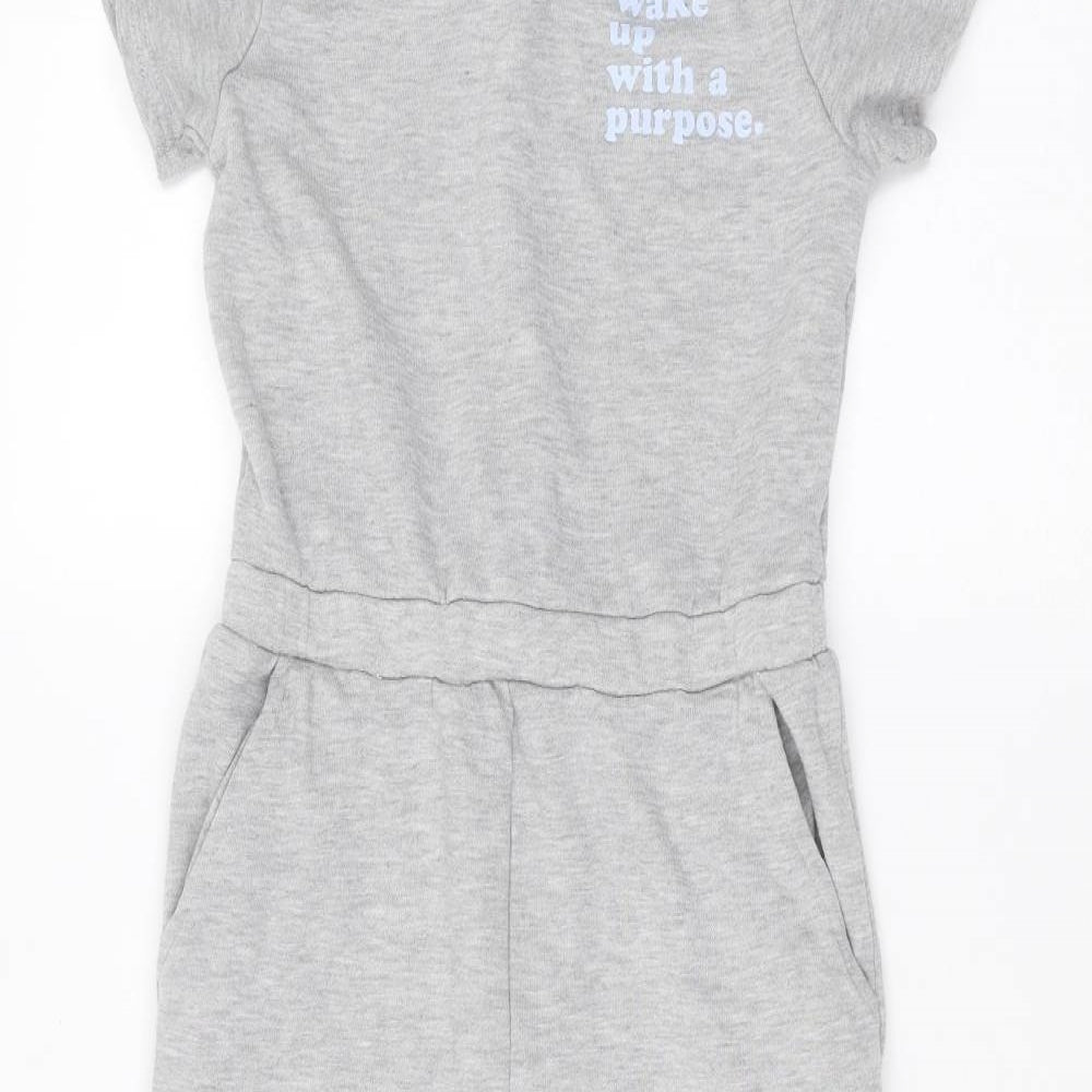 Primark Girls Grey   Jumpsuit One-Piece Size 9-10 Years