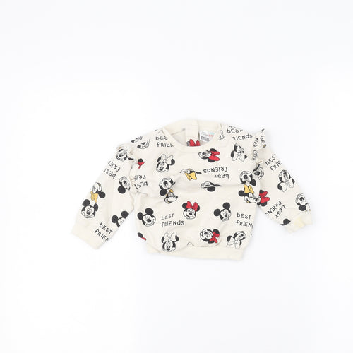 LC Waikiki Baby White   Pullover Jumper Size 6-9 Months