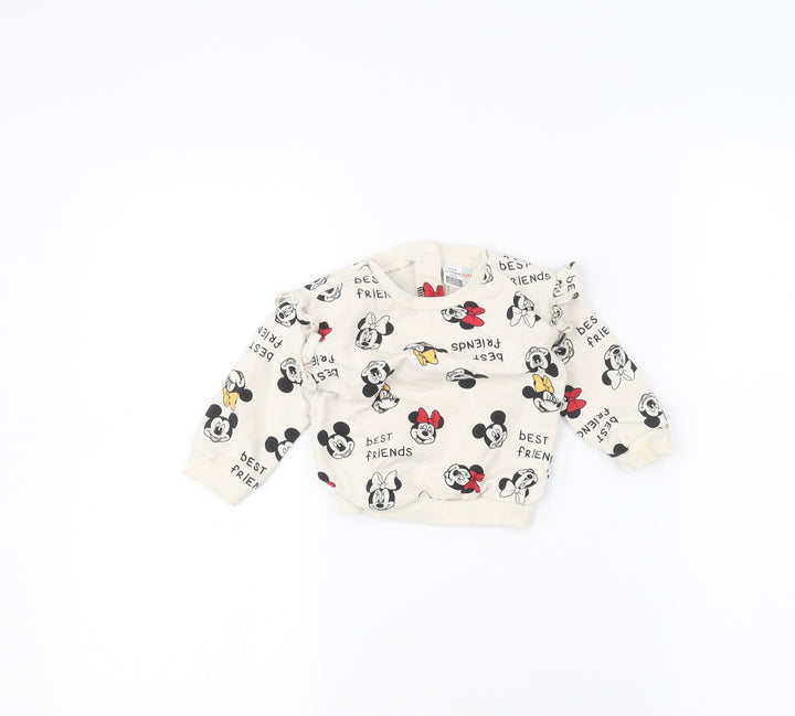 LC Waikiki Baby White Pullover Jumper Size 6-9 Months