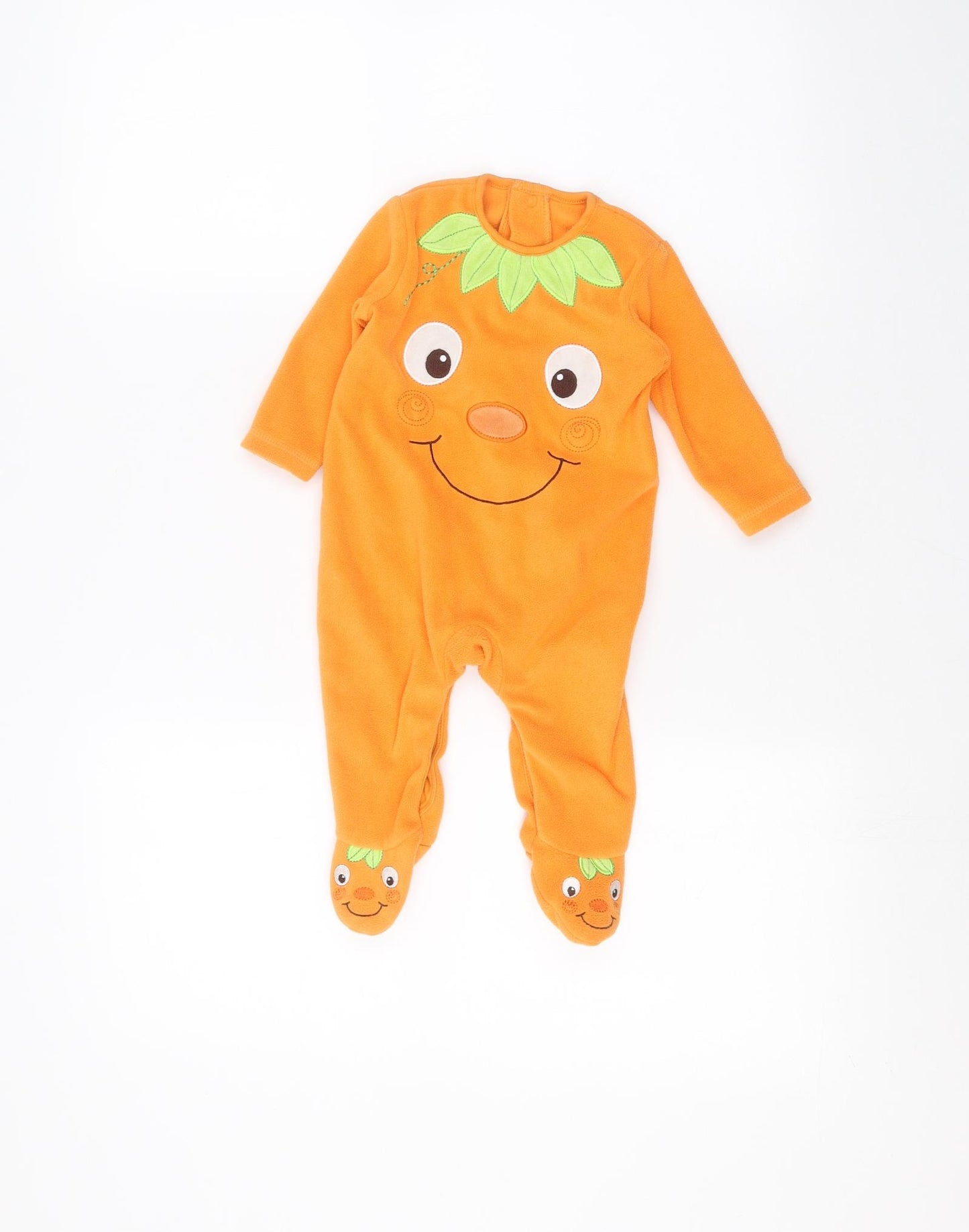 George Baby Orange   Coverall One-Piece Size 3-6 Months