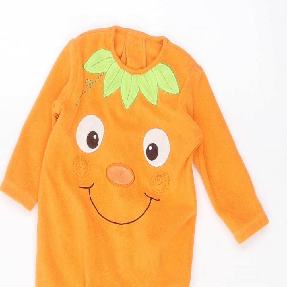 George Baby Orange   Coverall One-Piece Size 3-6 Months