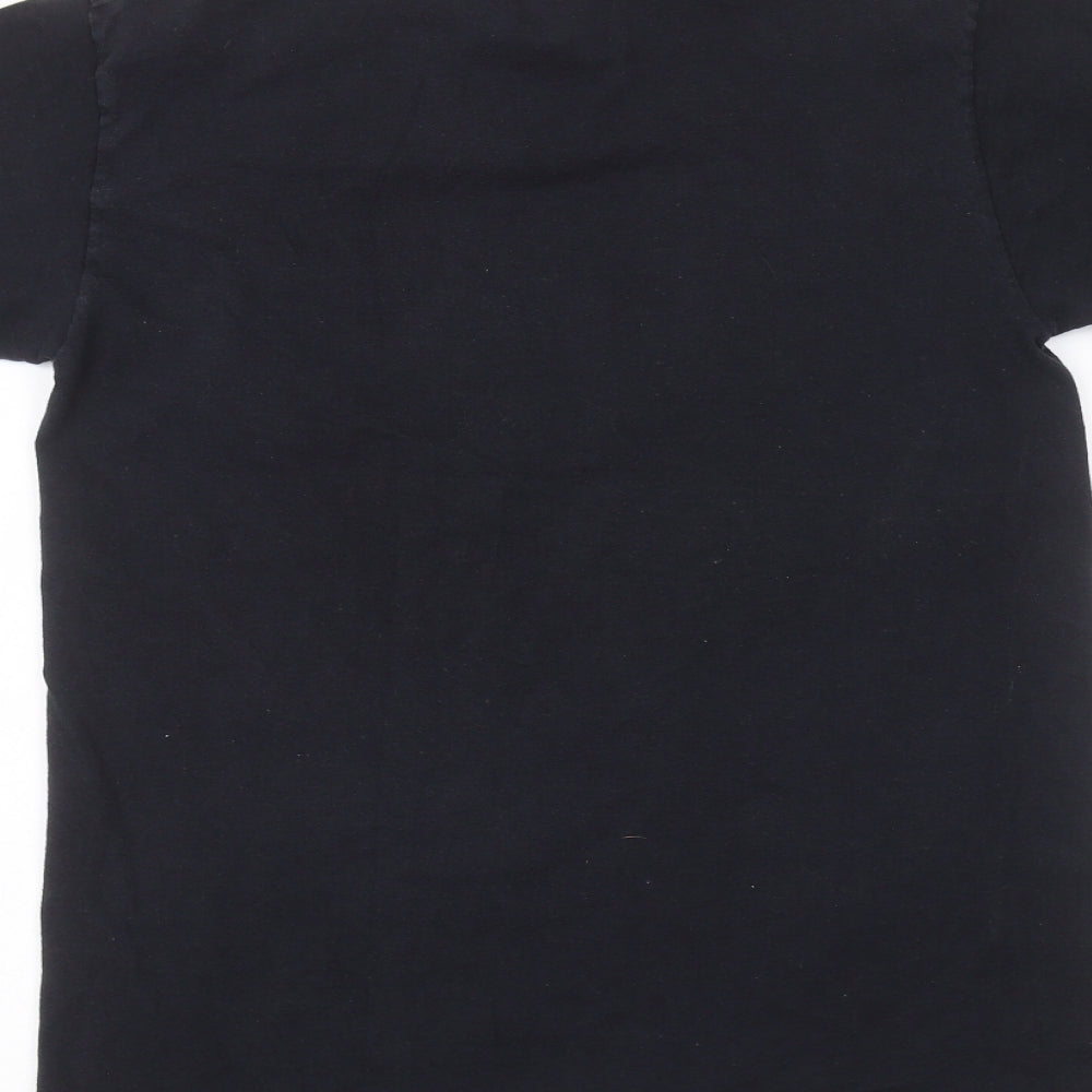 smiler Mens Black    T-Shirt Size L