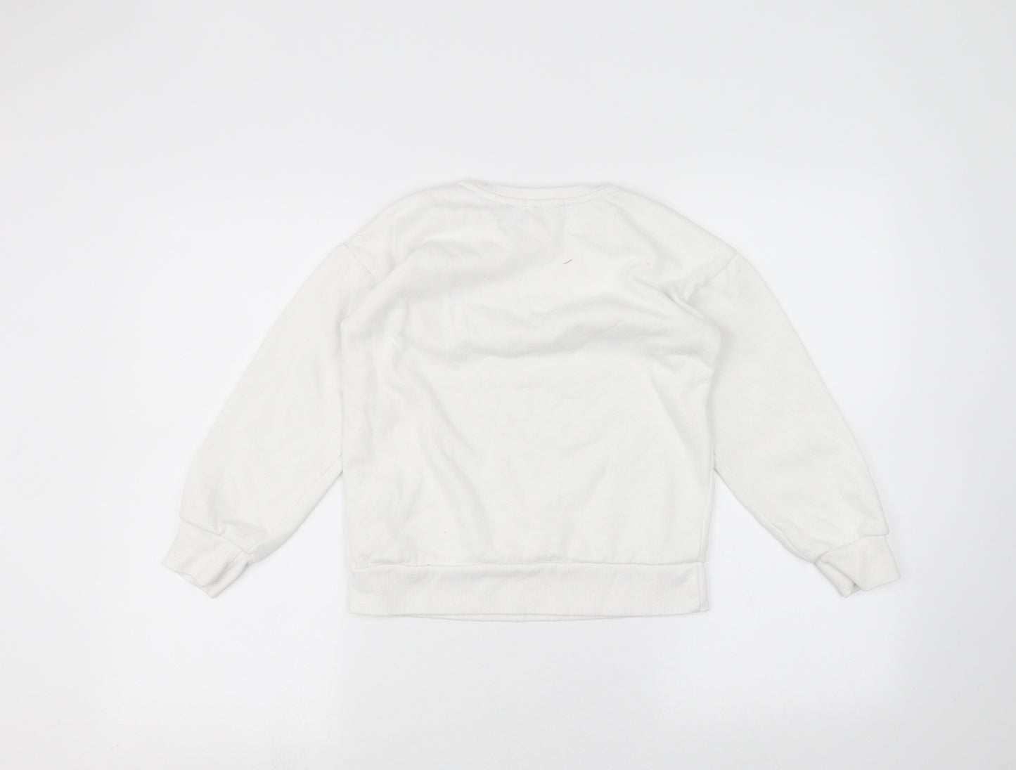 Primark Girls White   Pullover Jumper Size 9-10 Years