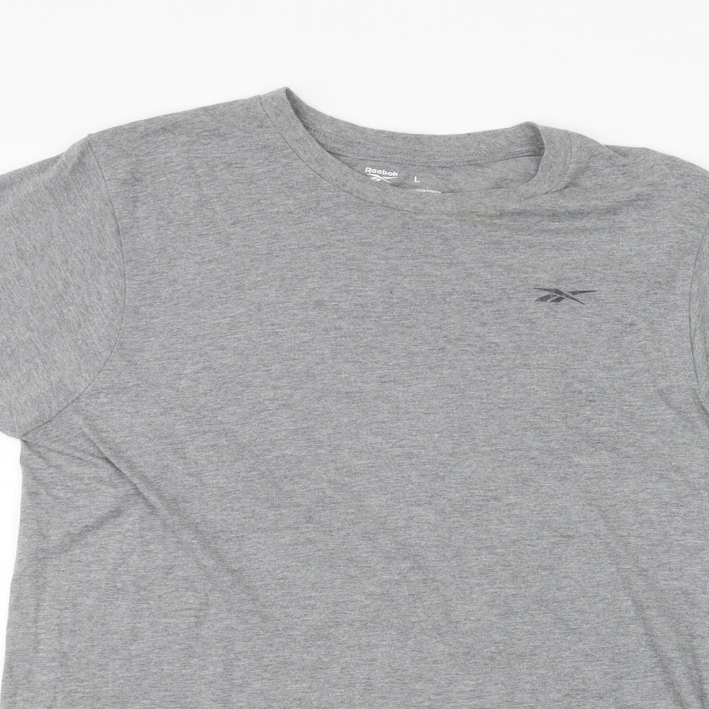 Reebok Mens Grey    T-Shirt Size L