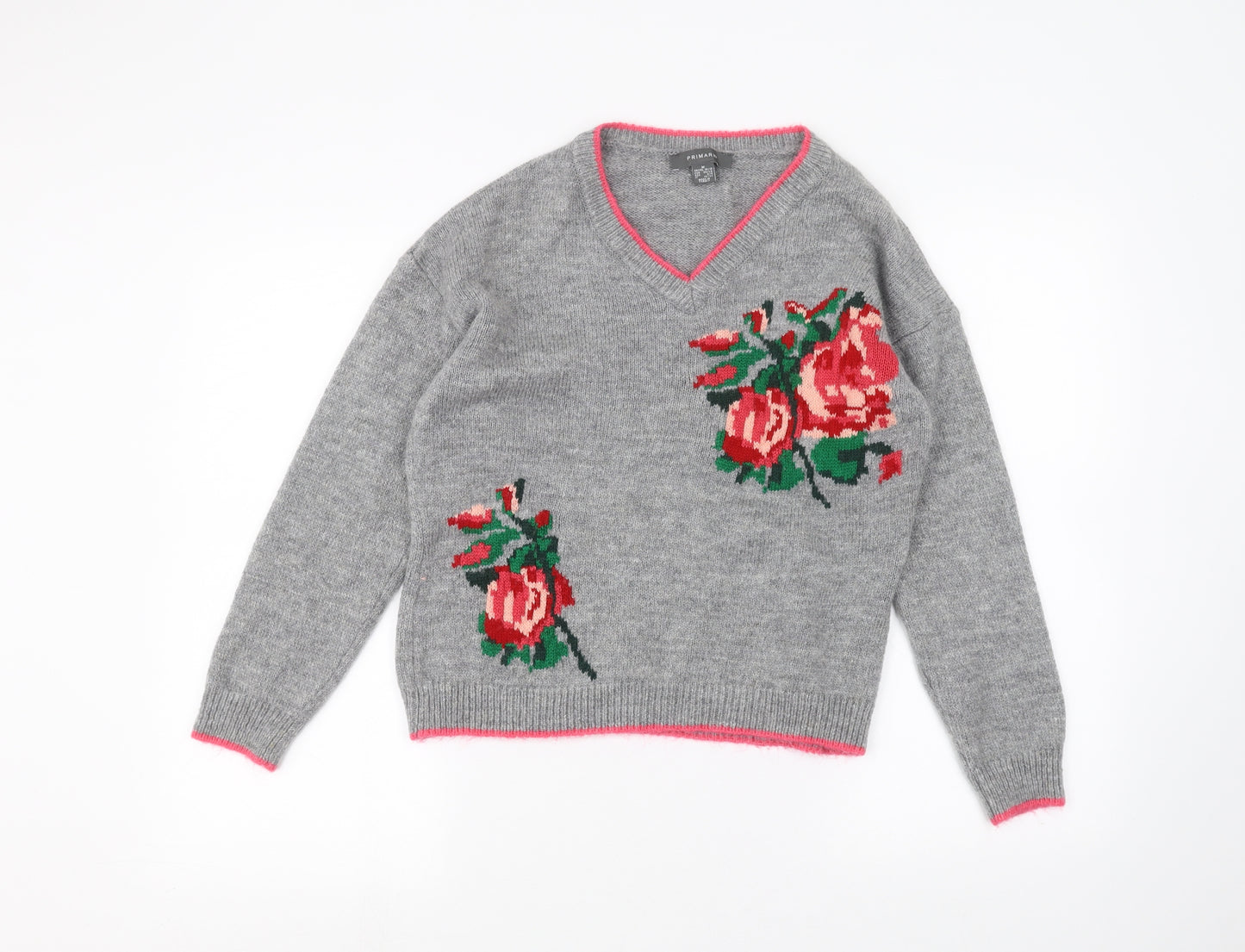 Primark Womens Grey   Pullover Jumper Size M