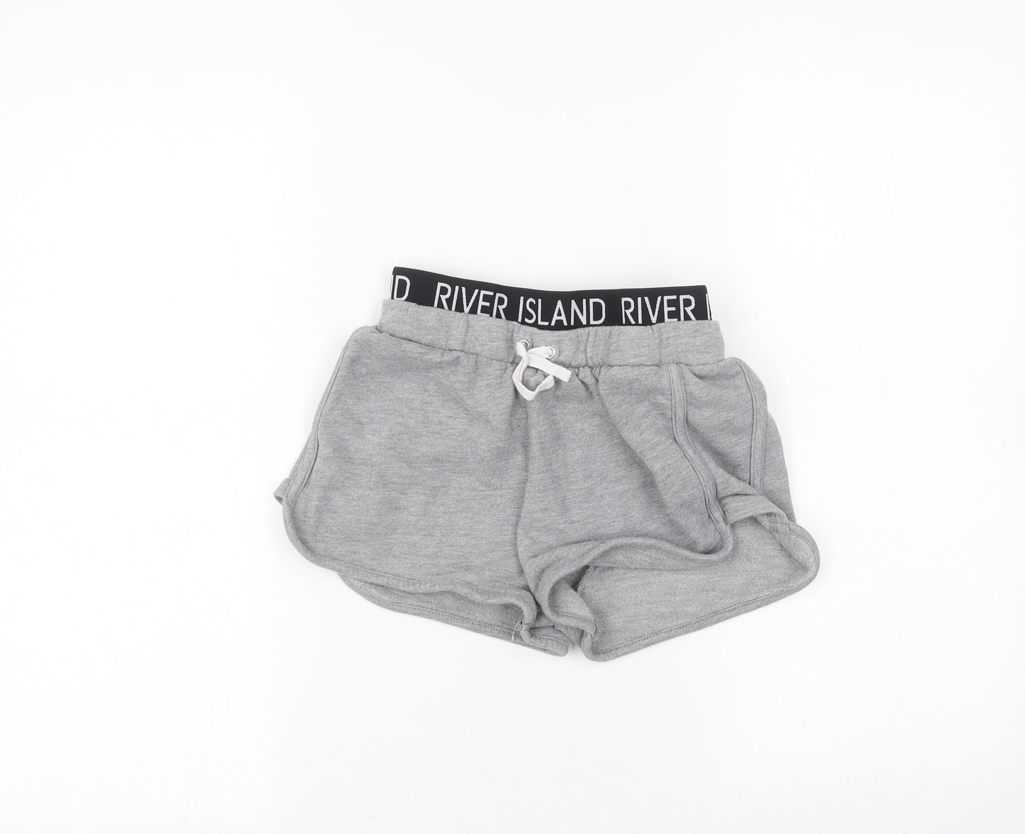 River Island Girls Grey   Sweat Shorts Size 9-10 Years