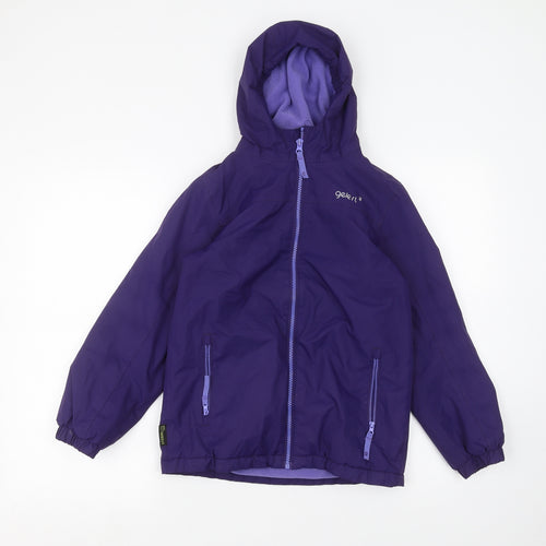 Gelert Girls Purple   Parka Coat Size 9-10 Years