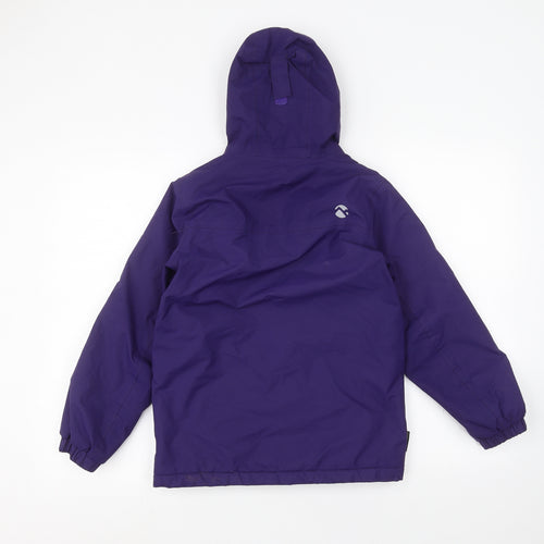 Gelert Girls Purple   Parka Coat Size 9-10 Years