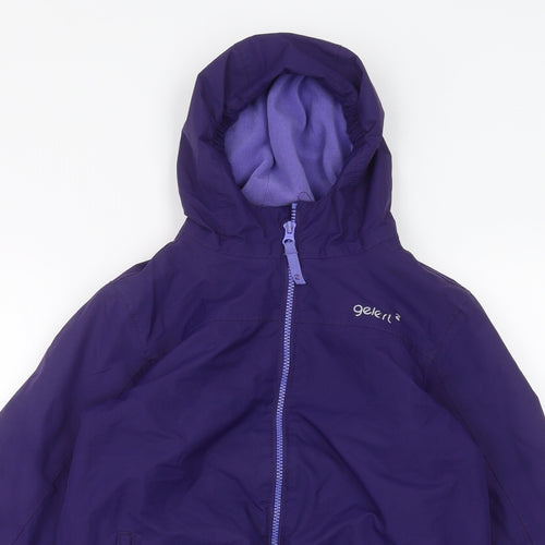 Gelert Girls Purple   Parka Coat Size 9-10 Years