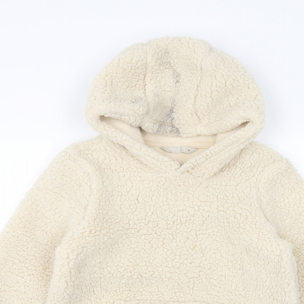 John Lewis Girls Beige   Parka Coat Size 8 Years