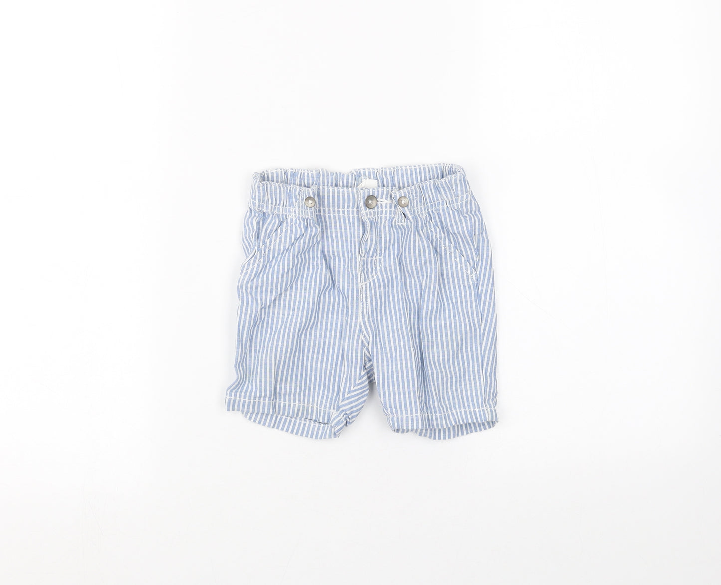 H&M Baby White Striped  Cropped Trousers Size 9-12 Months