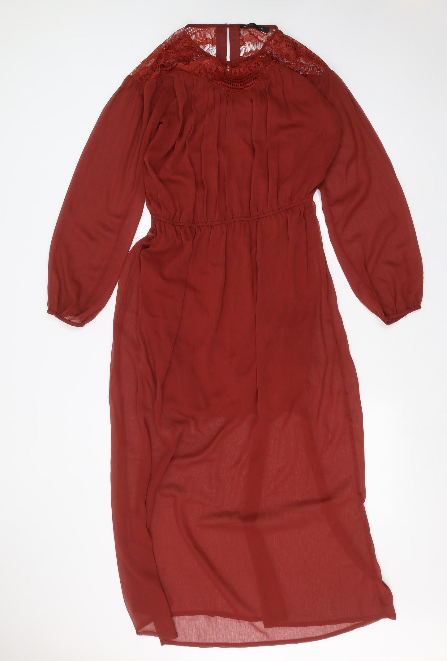 First and I Womens Red   A-Line  Size S