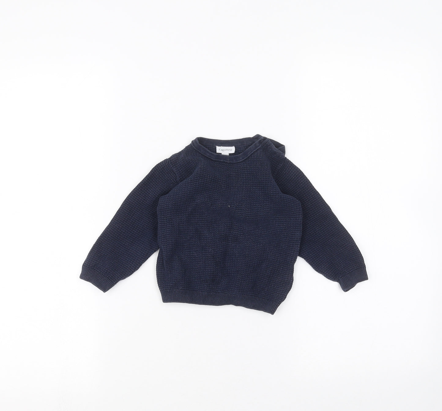 Fagottino Baby Blue   Pullover Jumper Size 12-18 Months