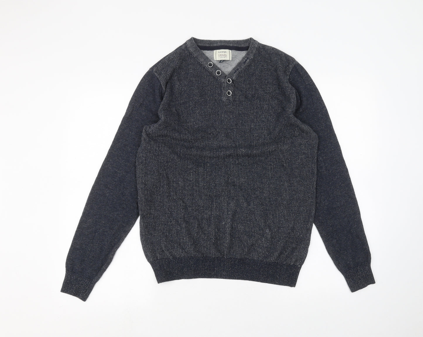George Mens Blue   Pullover Jumper Size S