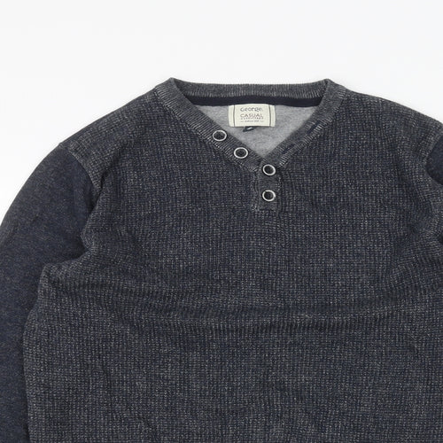 George Mens Blue   Pullover Jumper Size S