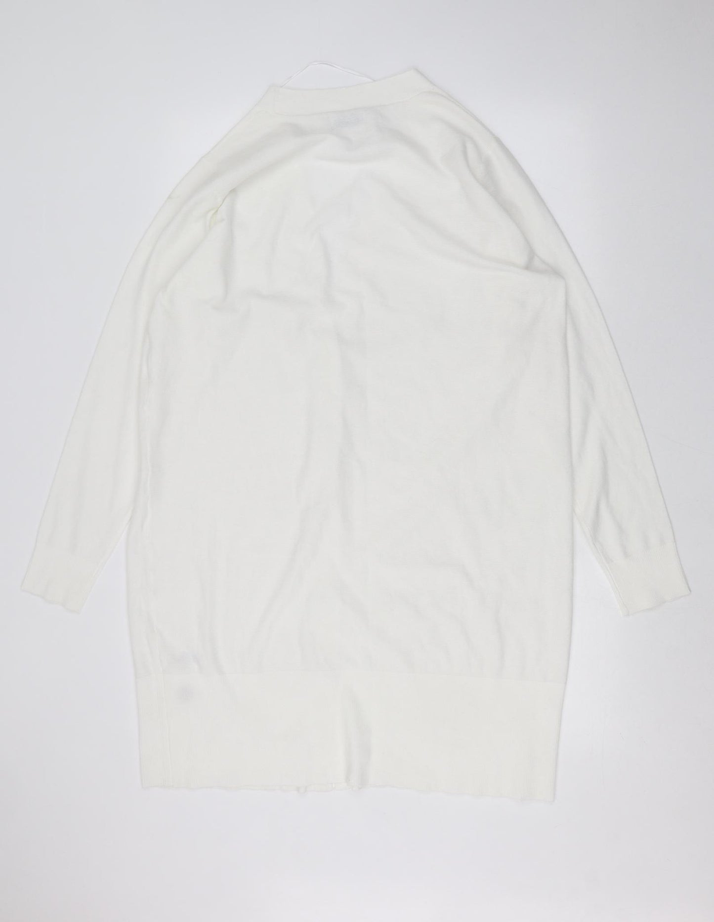 Bershka Womens White   Cardigan Jumper Size L