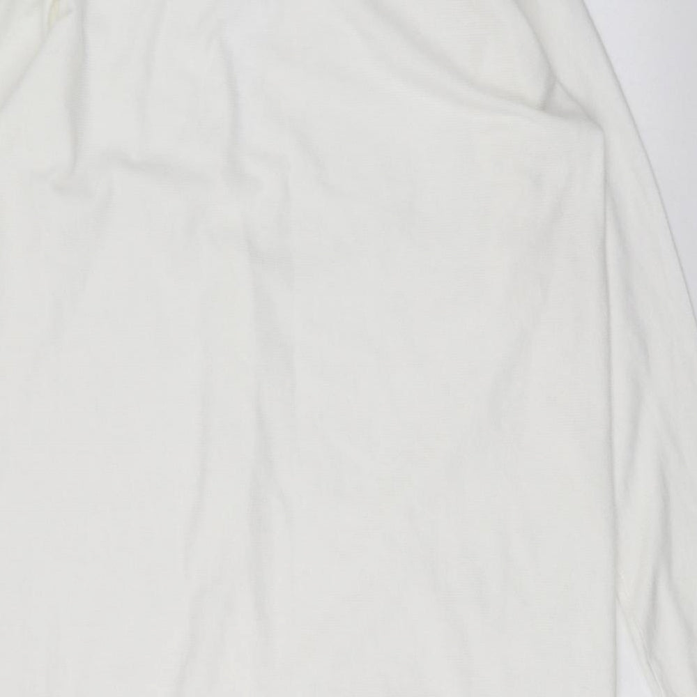 Bershka Womens White   Cardigan Jumper Size L