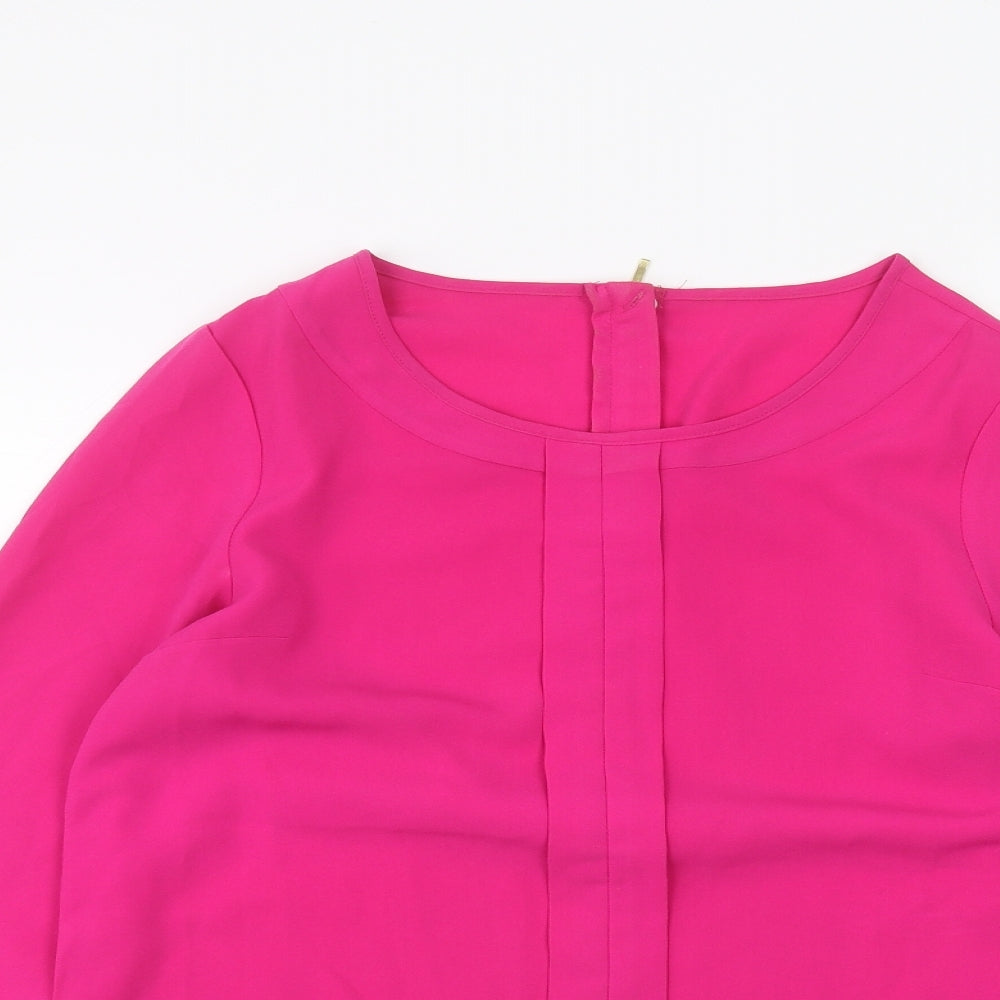 Preworn Womens Pink   Basic T-Shirt Size 10