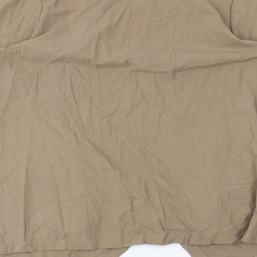 MissLook Womens Brown   Basic Blouse Size XL
