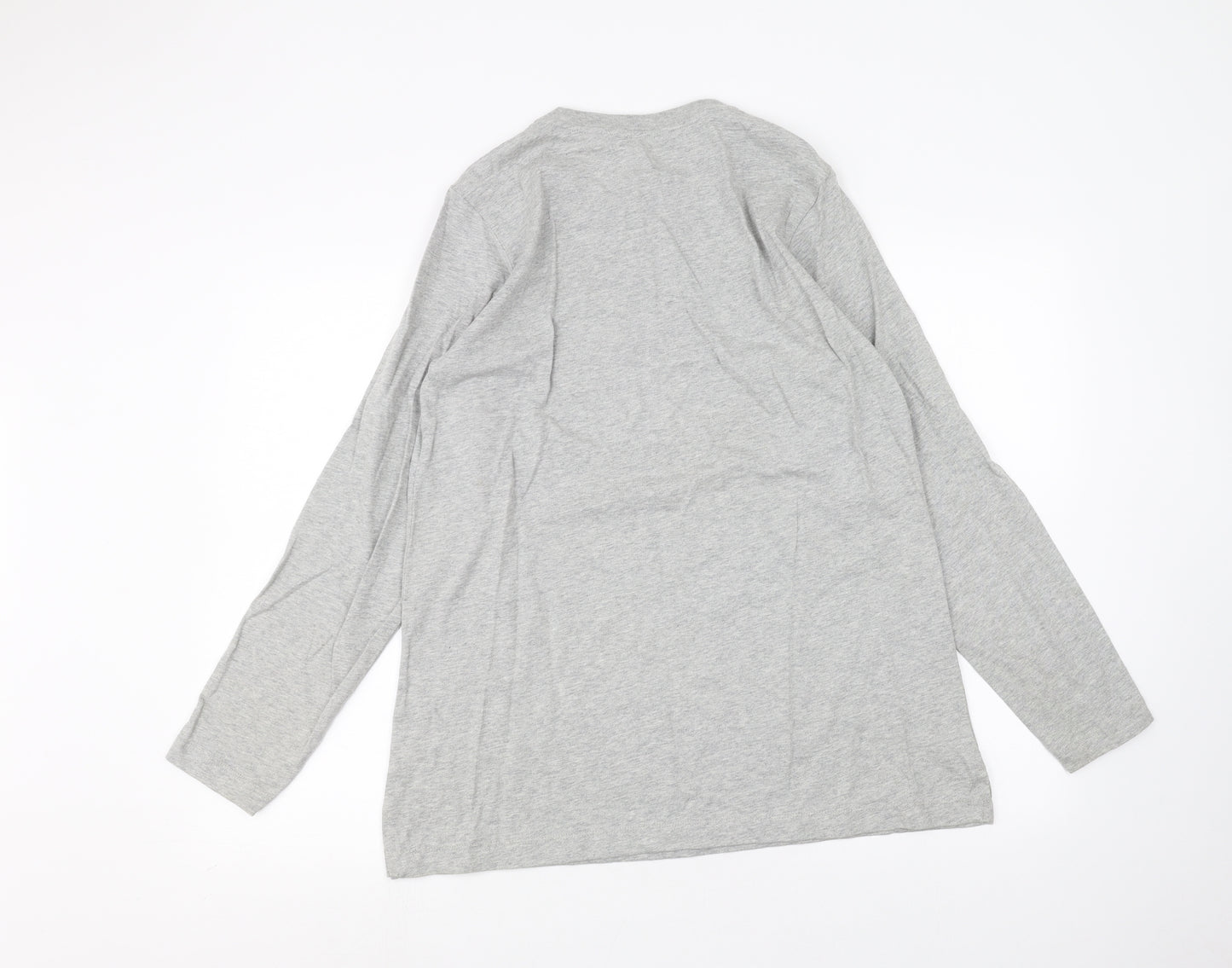 Lands' End Womens Grey   Basic T-Shirt Size M