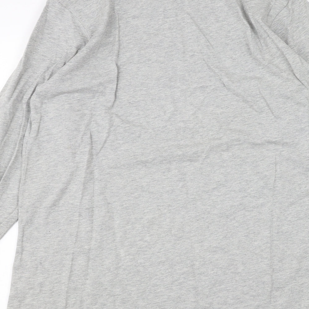 Lands' End Womens Grey   Basic T-Shirt Size M