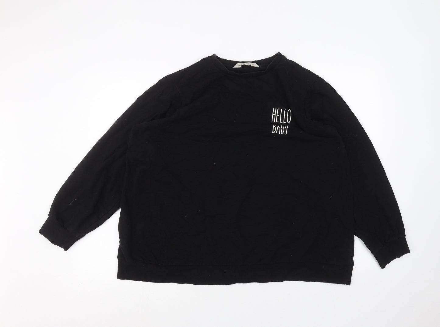 Primark Womens Black   Pullover Jumper Size L
