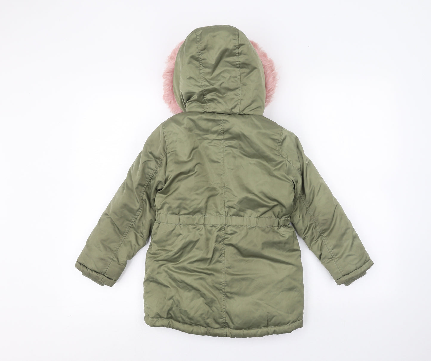 Primark Girls Green   Parka Coat Size 6-7 Years